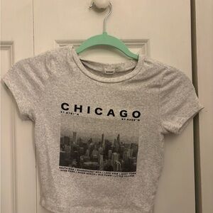 Garage Chicago graphic baby tee